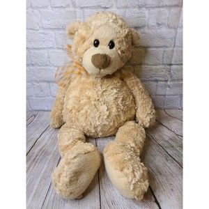Gund Manni the bear tan floppy Teddy plush stuffed" 10"